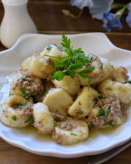 Рецепт клецек с тунцом