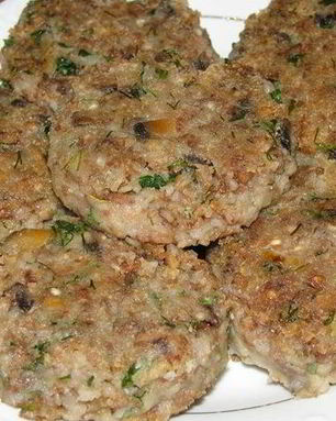 Гречневые котлеты с грибами