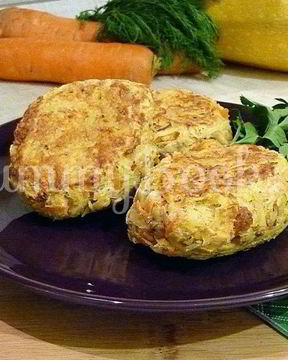 Кабачково-картофельные котлетки с морковью