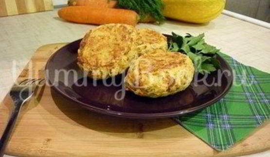 кабачково-картофельные котлетки с морковью