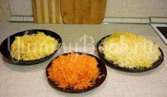 кабачково-картофельные котлетки с морковью