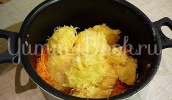 кабачково-картофельные котлетки с морковью