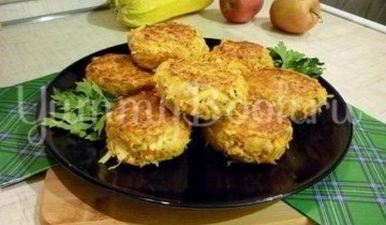 кабачково-картофельные котлетки с морковью