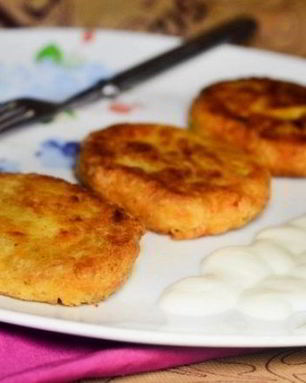 Картофельные котлеты с геркулесом