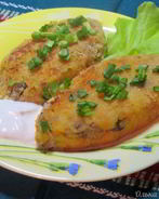 Картофельные котлеты с грибами