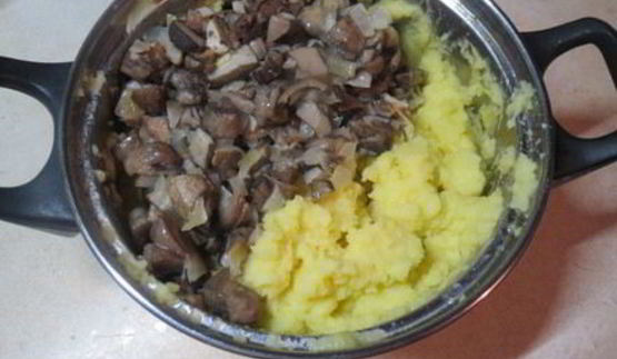 картофельные котлеты с грибами