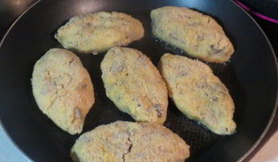 картофельные котлеты с грибами