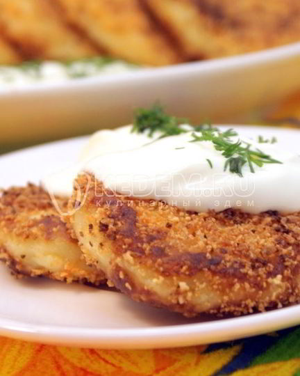 Рецепт картофельных котлет с сыром