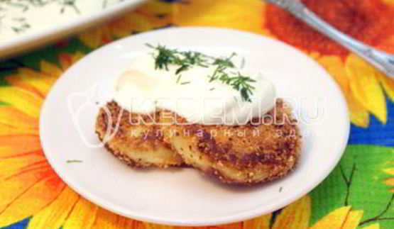 картофельные котлеты с сыром