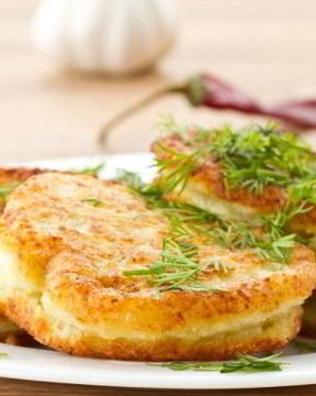 Картофельные котлеты с зеленью