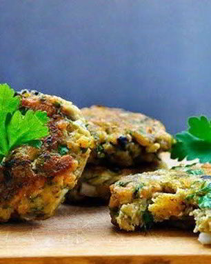 Котлеты из чечевицы и баклажана