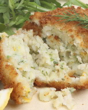 Котлеты из камчатского краба с горчичным соусом