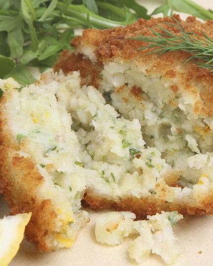 Рецепт котлет из камчатского краба с горчичным соусом