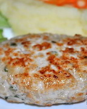 Котлеты из куриного фарша с рисом