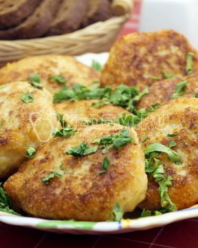 Котлеты из куриного фарша с сыром