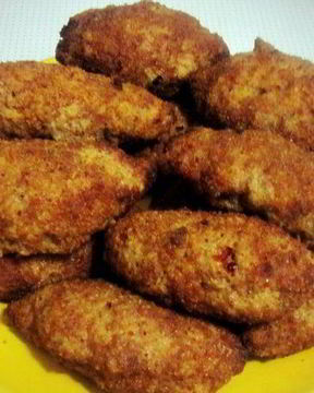 Котлеты мясные с тыквой