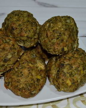 Котлеты с брокколи и кабачком