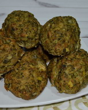 Котлеты с брокколи и кабачком