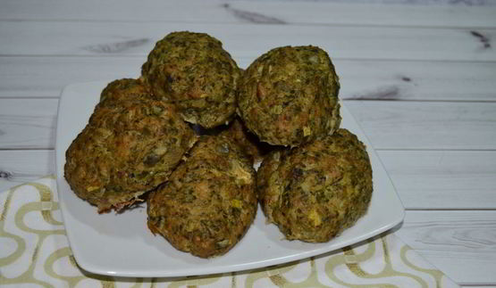 котлеты с брокколи и кабачком