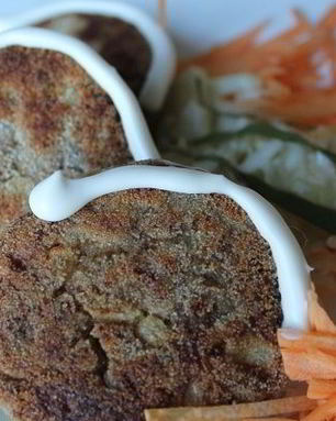 Котлеты с черным хлебом