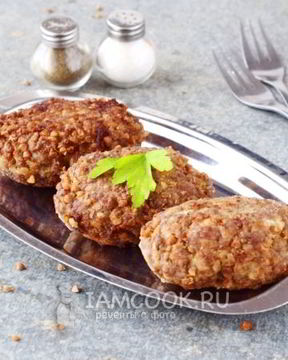 Котлеты с гречкой и фаршем