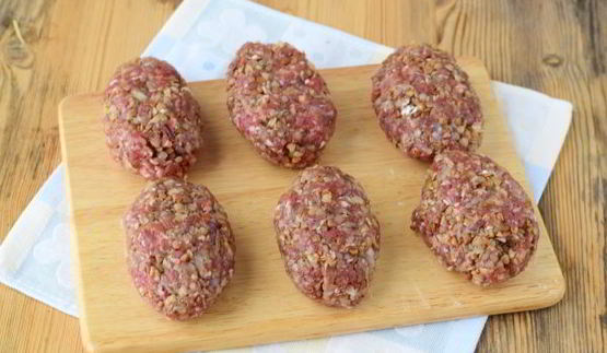 котлеты с гречкой и фаршем
