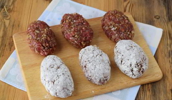 котлеты с гречкой и фаршем