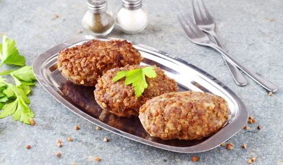 котлеты с гречкой и фаршем