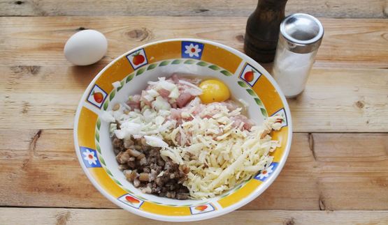 котлеты с грибами и сыром в духовке куриные