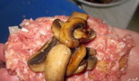 котлеты с грибами