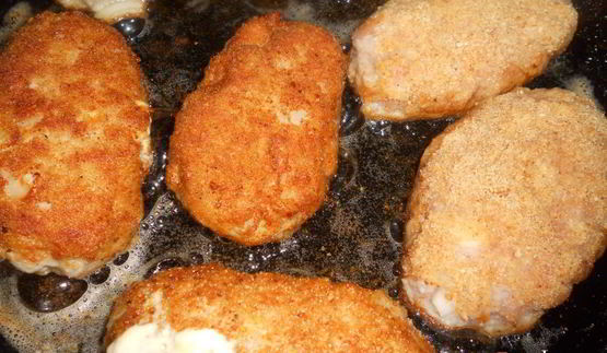 котлеты с сыром и яйцом