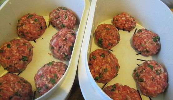 котлеты с зеленью