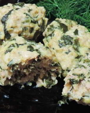 Котлеты со шпинатом