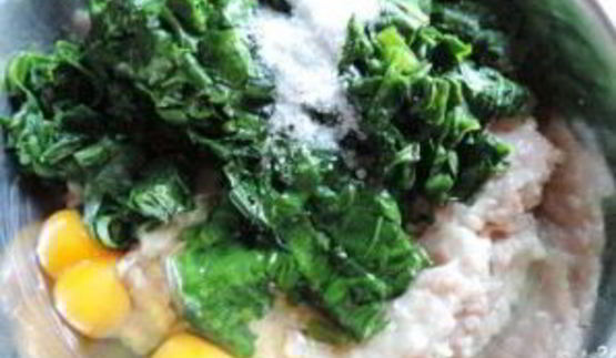 котлеты со шпинатом