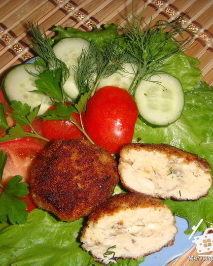 Рецепт куриных котлеток с начинкой