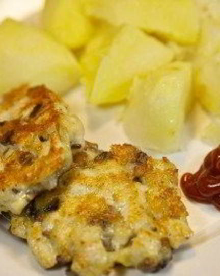 Рецепт куриных котлет с грибами