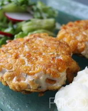 Куриные котлеты с творогом