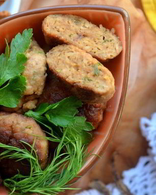 Мясные котлеты с грибами