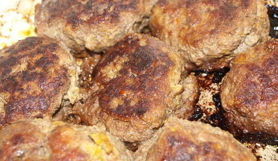 мясные котлеты с тыквой