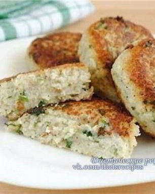 Низкокалорийные котлетки из рыбы и цветной капусты