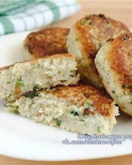 Рецепт низкокалорийных котлеток из рыбы и цветной капусты
