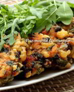 Рубленые куриные котлеты с лесными грибами и сыром Джюгас