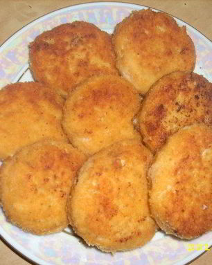 Рыбные котлеты с сыром