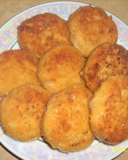 Рецепт рыбных котлет с сыром