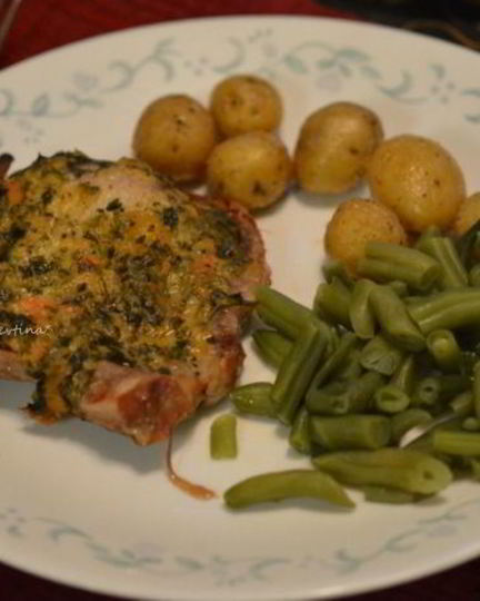 Рецепт свиных котлет с горчичным пряным маслом