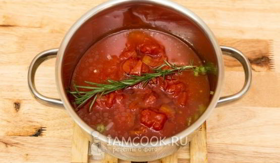 томатная подливка для котлет с розмарином