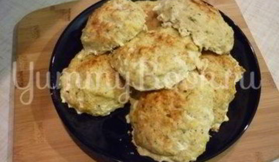 запеченные кабачково-куриные котлеты полезные