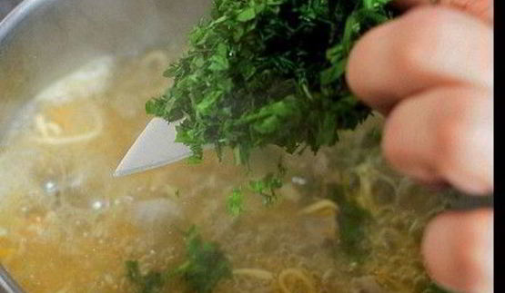 куриная лапша с потрохами