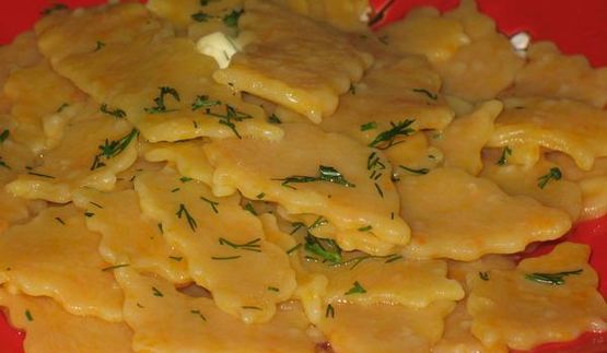 лапша домашняя морковная