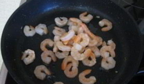 лапша по-сингапурски с креветками